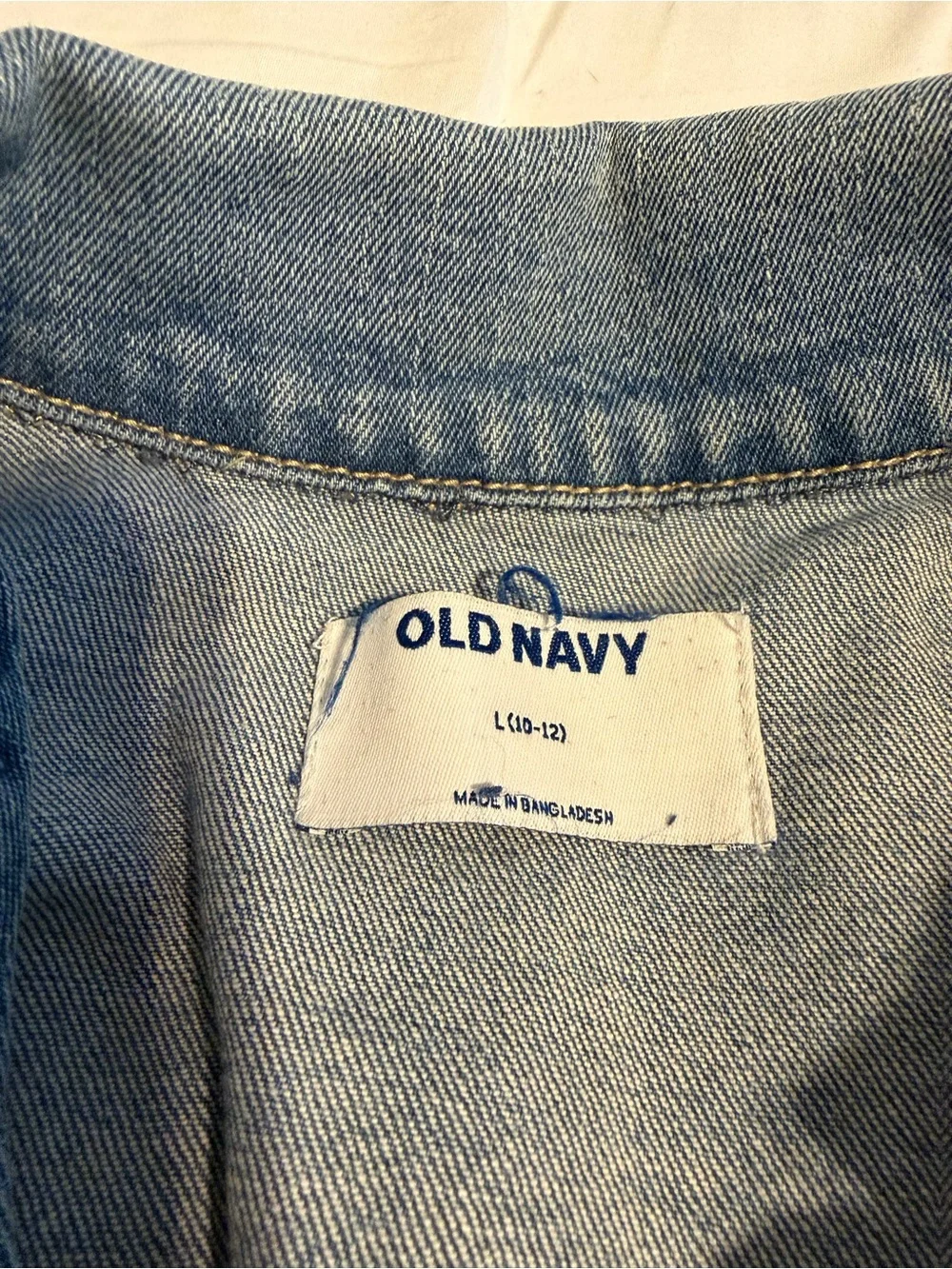 Old Navy Light Wash Blue Kids Denim Jacket